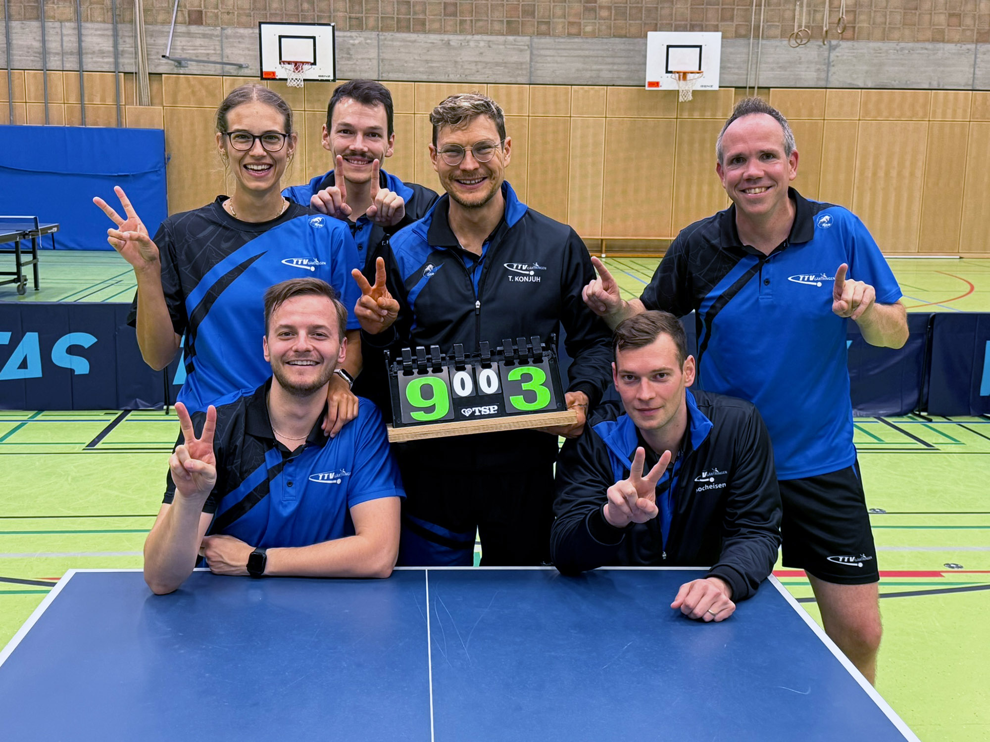 9:3 in Reutlingen: Die ersten beiden Punkte hat das Verbandsliga-Team auf der Habenseite.